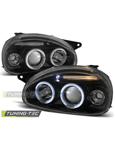 Phares noirs pour OPEL CORSA B 02.93-10.00