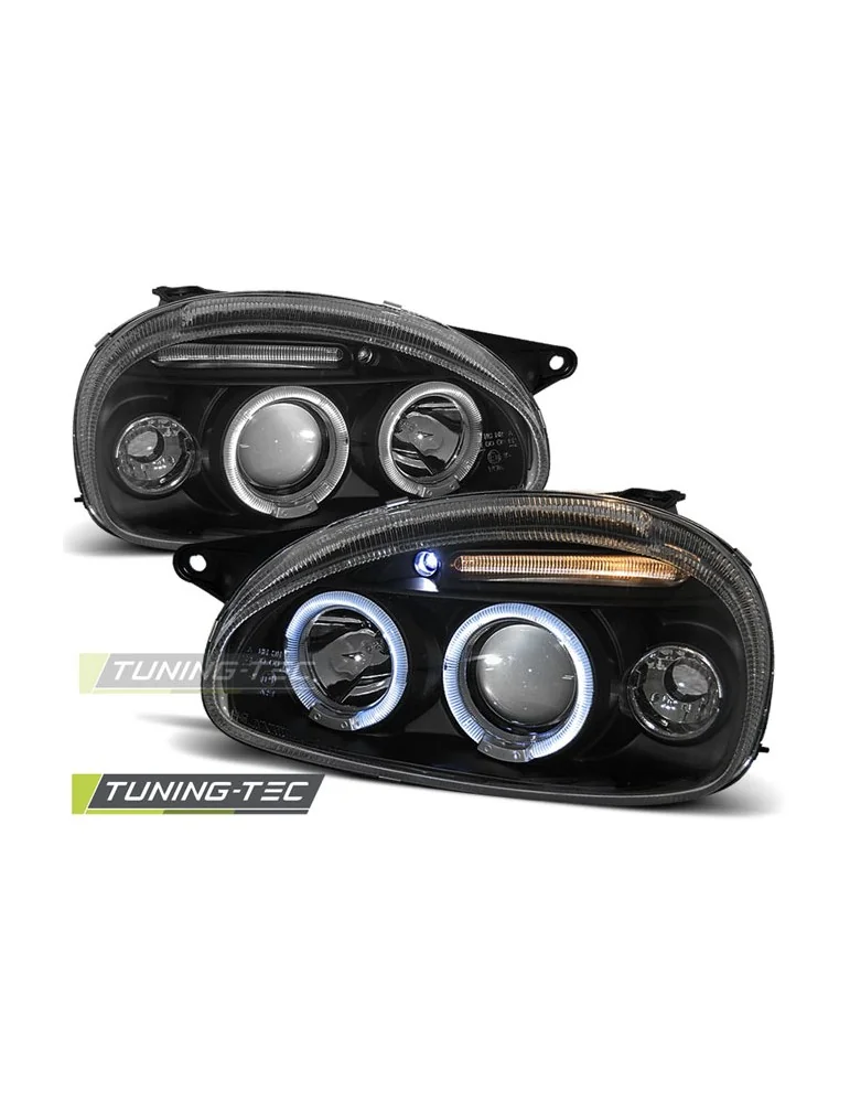 Phares noirs pour OPEL CORSA B 02.93-10.00