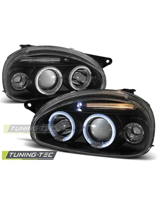 Phares noirs pour Opel Corsa B (1993 - 2000)