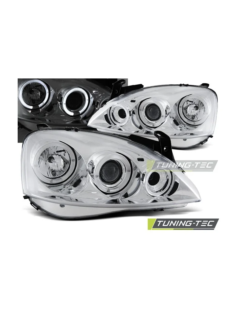 Phares chromés pour OPEL CORSA C 11.00 09.06