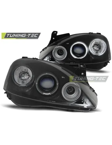 Phares noirs pour OPEL CORSA C 11.00-09.06