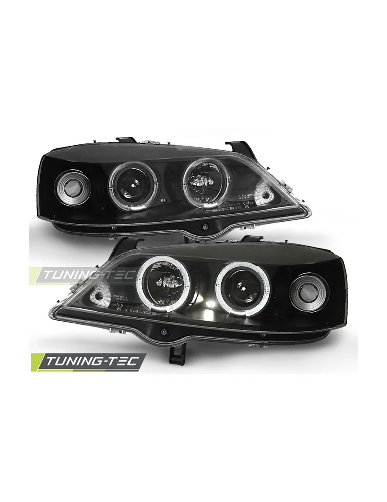 Phares noirs pour OPEL ASTRA G 09.97-02.04