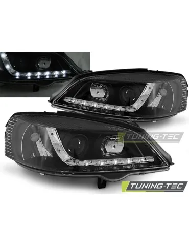 Phares à LED noirs pour OPEL ASTRA G 09.97-02.04