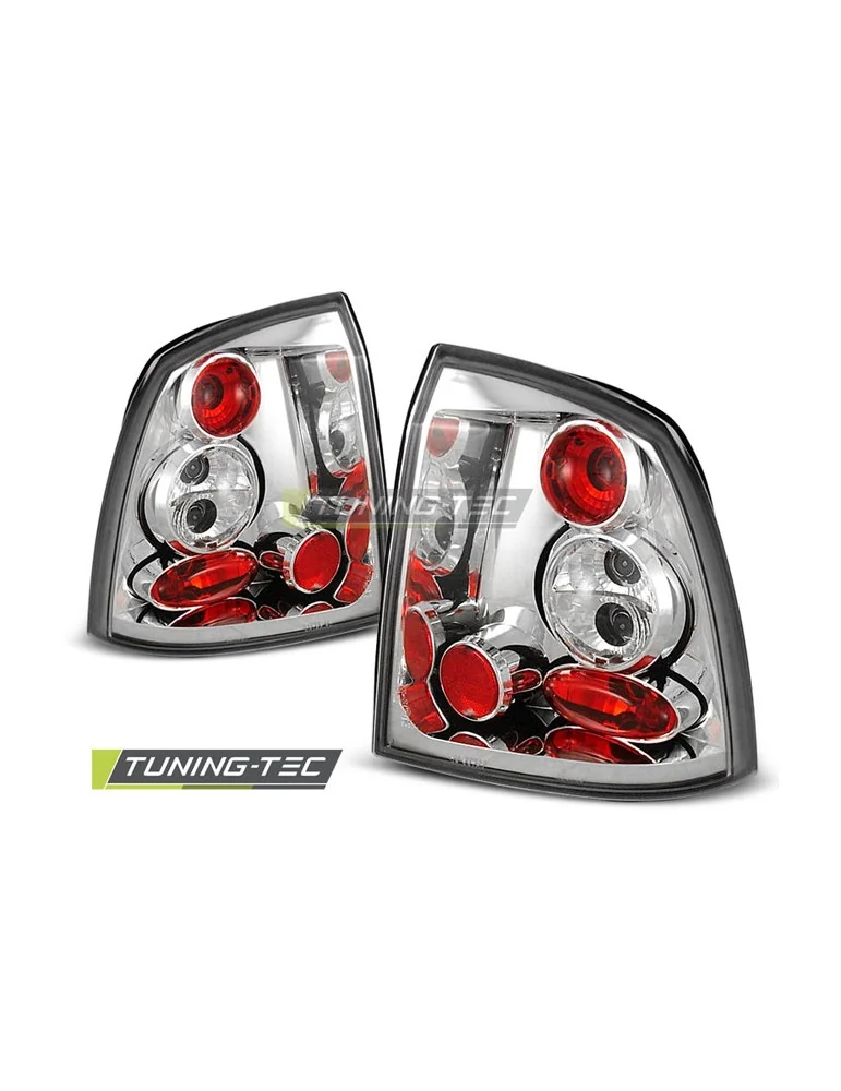 Bloc optique chromé pour OPEL ASTRA G 09.97-02.04 2 portes/4 portes