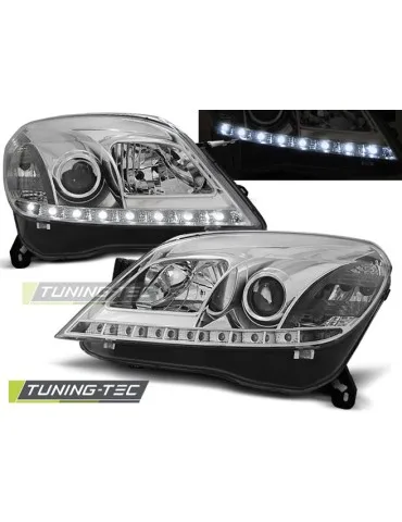 Phares à LED chromés pour OPEL ASTRA H 03.04-09 3.5 portes