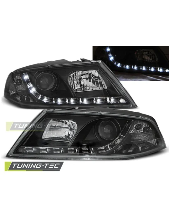 Phares à LED noirs pour Skoda Octavia 2 (2004 - 2008)