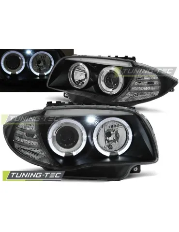 Phares noirs pour BMW 1 E87/E81/82/88 04-11