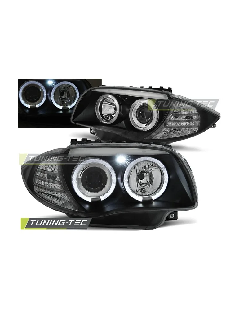 Phares noirs pour BMW 1 E87/E81/82/88 04-11