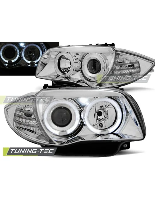 Phares chromés pour BMW 1 E87/E81/82/88 (2004 - 2011)
