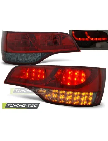 Feux arrière à LED fumés rouges pour AUDI Q7 06-09