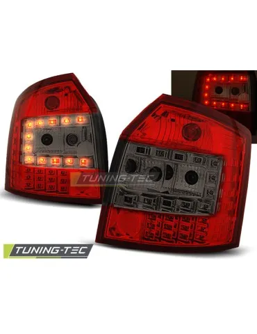 Feux arrière à LED fumés rouges pour AUDI A4 10.00-10.04 Avant