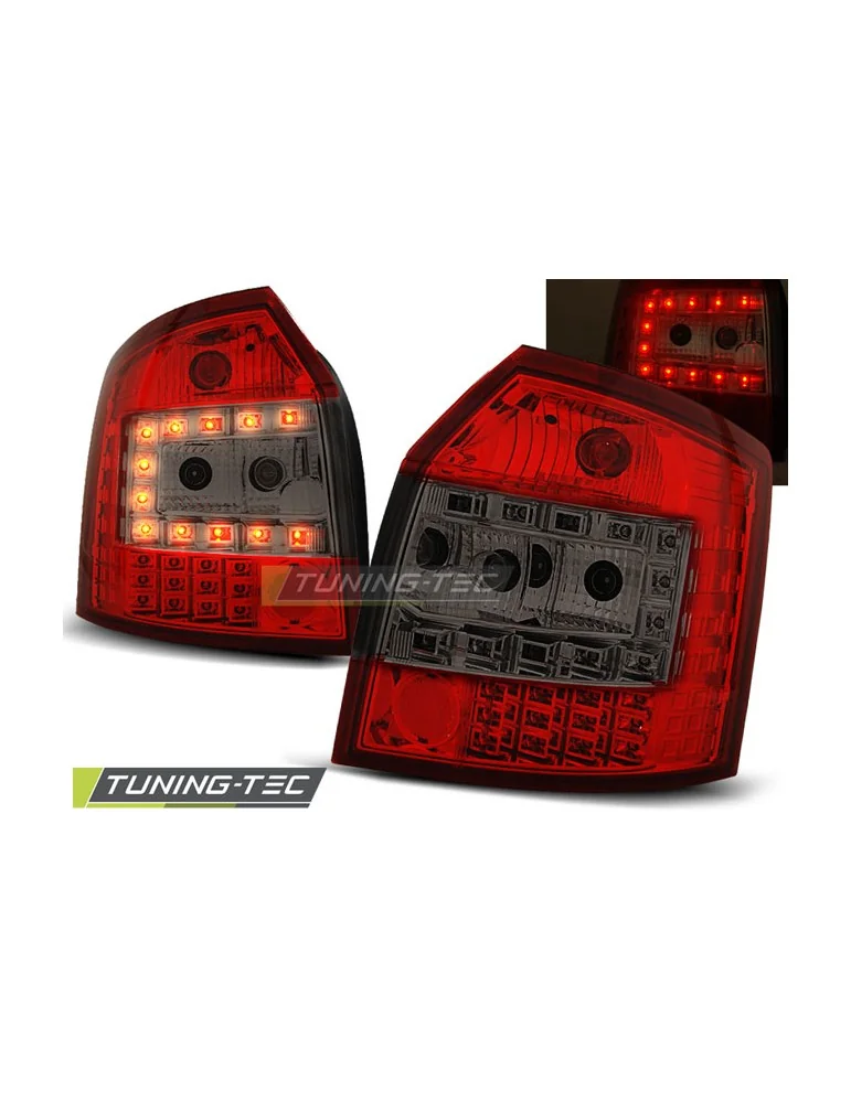 Feux arrière à LED fumés rouges pour AUDI A4 10.00-10.04 Avant