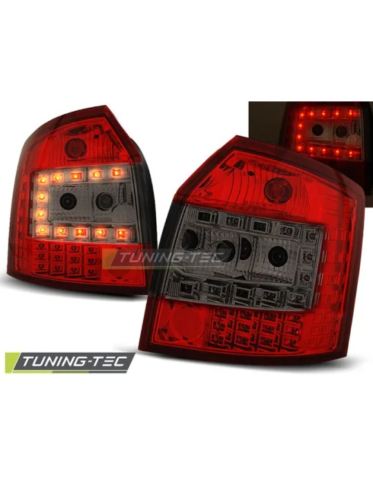 Feux arrière à LED fumés rouges pour Audi A4 Avant (2000 - 2004)