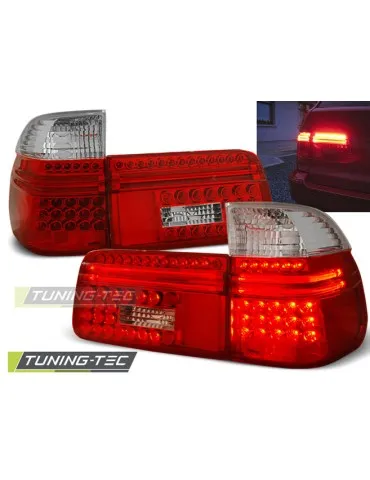 Feux arrière à LED rouges blancs pour BMW E39 97-08.00 Break
