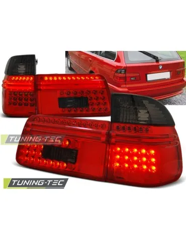 Feux arrière à LED fumés rouges pour BMW E39 97-08.00 Break