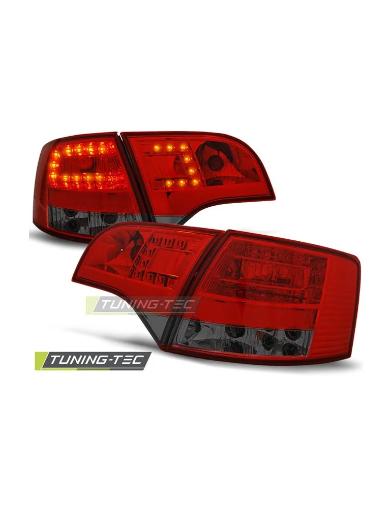 Feux arrière à LED fumés rouges pour AUDI A4 B7 11.04-03.08 Avant