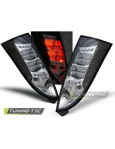 Feux arrière à LED noirs pour FORD FOCUS MK1 10.98-10.04