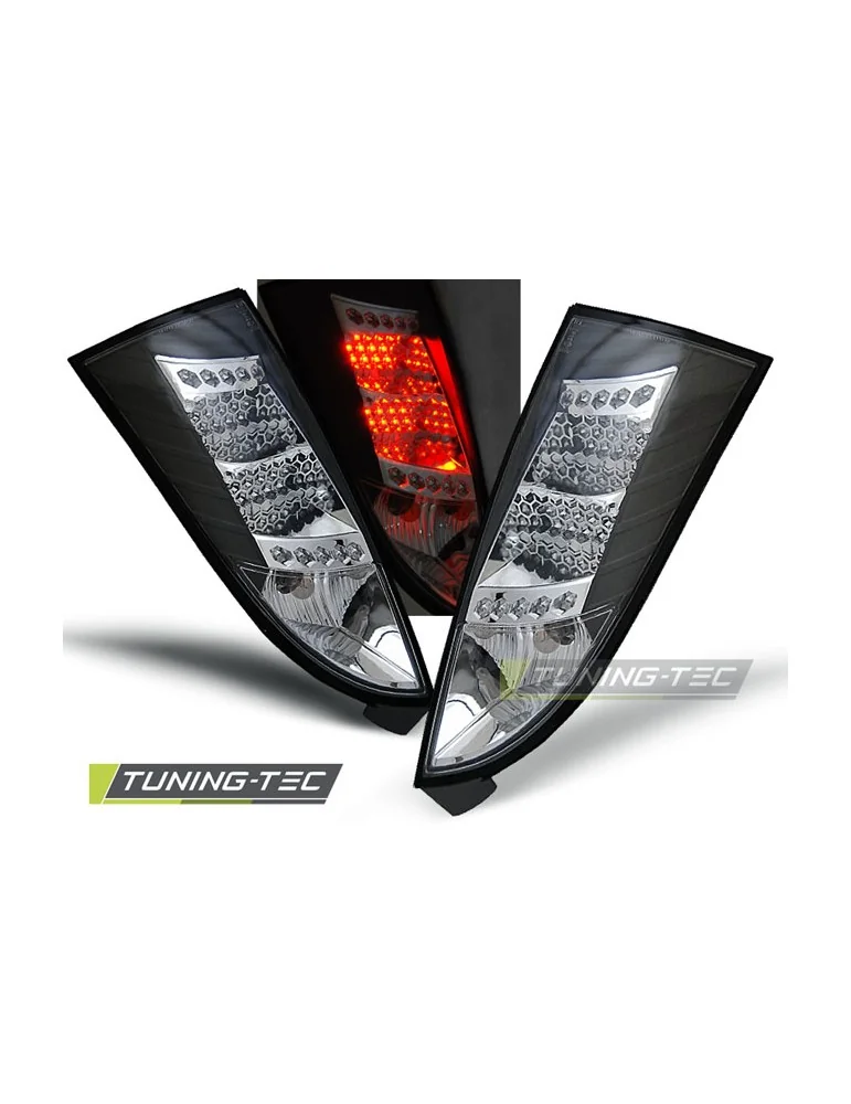 Feux arrière à LED noirs pour FORD FOCUS MK1 10.98-10.04
