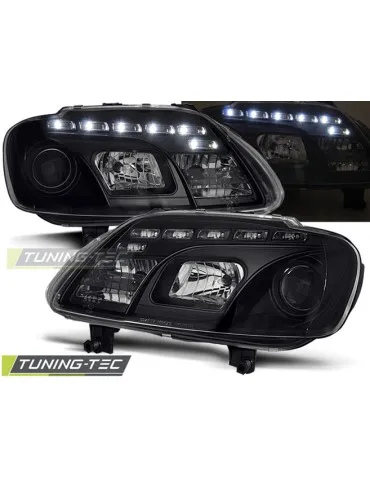 Phares à LED noirs pour VW TOURAN 02.03-10.06 CADDY