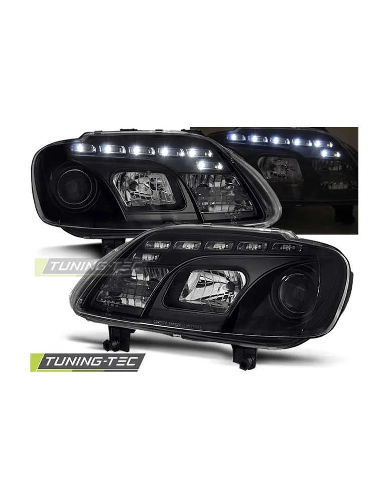 Phares à LED noirs pour VW TOURAN 02.03-10.06 CADDY
