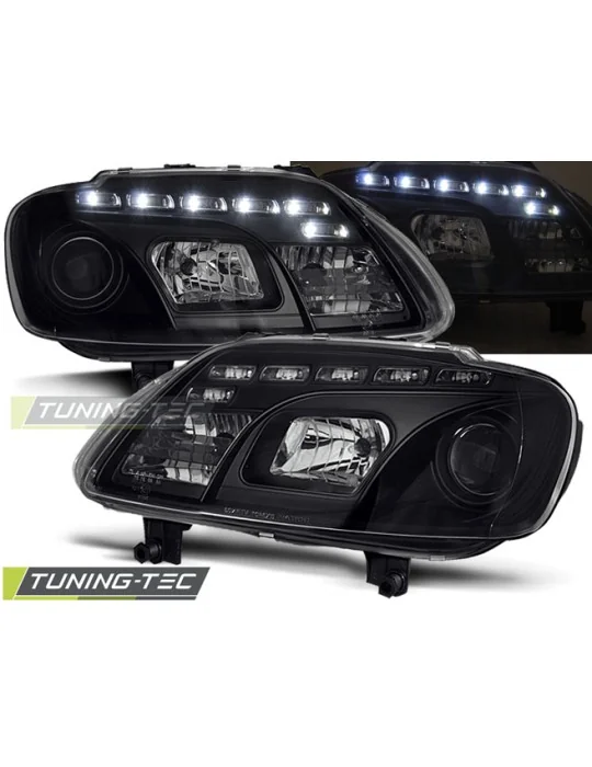 Phares à LED noirs pour VW Touran Caddy (2003 - 2006)