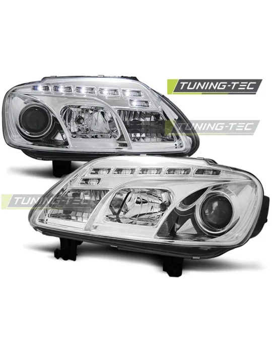Phares à LED chromés pour VW Touran Caddy (2003 - 2006)