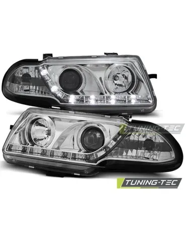 Phares à LED chromés pour OPEL ASTRA F 09.94-08.97
