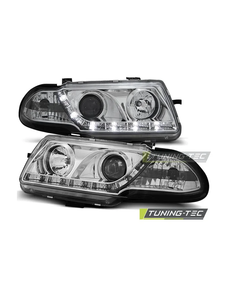Phares à LED chromés pour OPEL ASTRA F 09.94-08.97