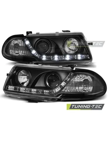 Phares à LED noirs pour OPEL ASTRA F 09.91-08.94