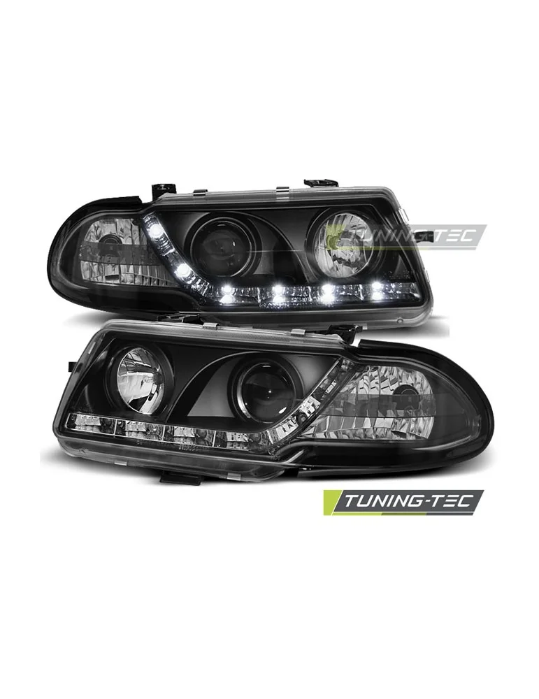 Phares à LED noirs pour OPEL ASTRA F 09.91-08.94