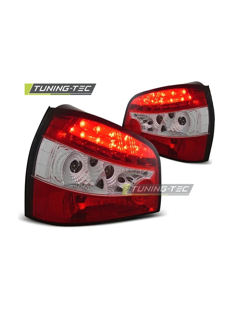 Feux arrière à LED rouges blancs pour AUDI A3 09.96- 08.00