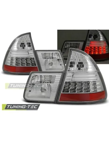 Feux arrière à LED chromés pour BMW E46 99-05 Break
