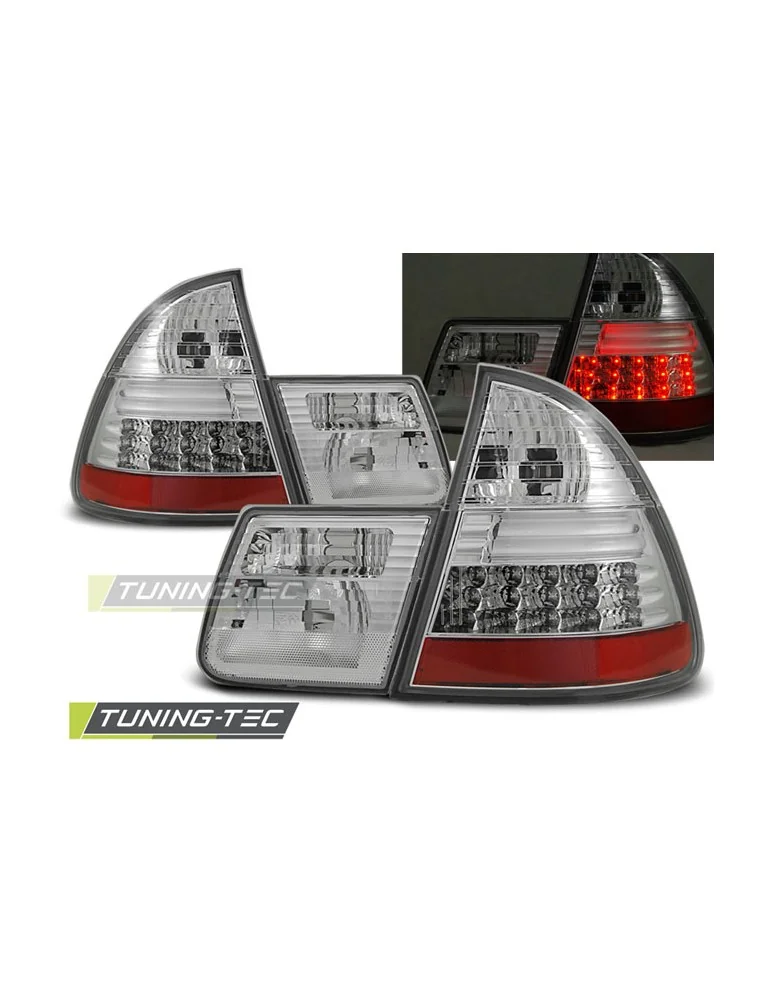 Feux arrière à LED chromés pour BMW E46 99-05 Break