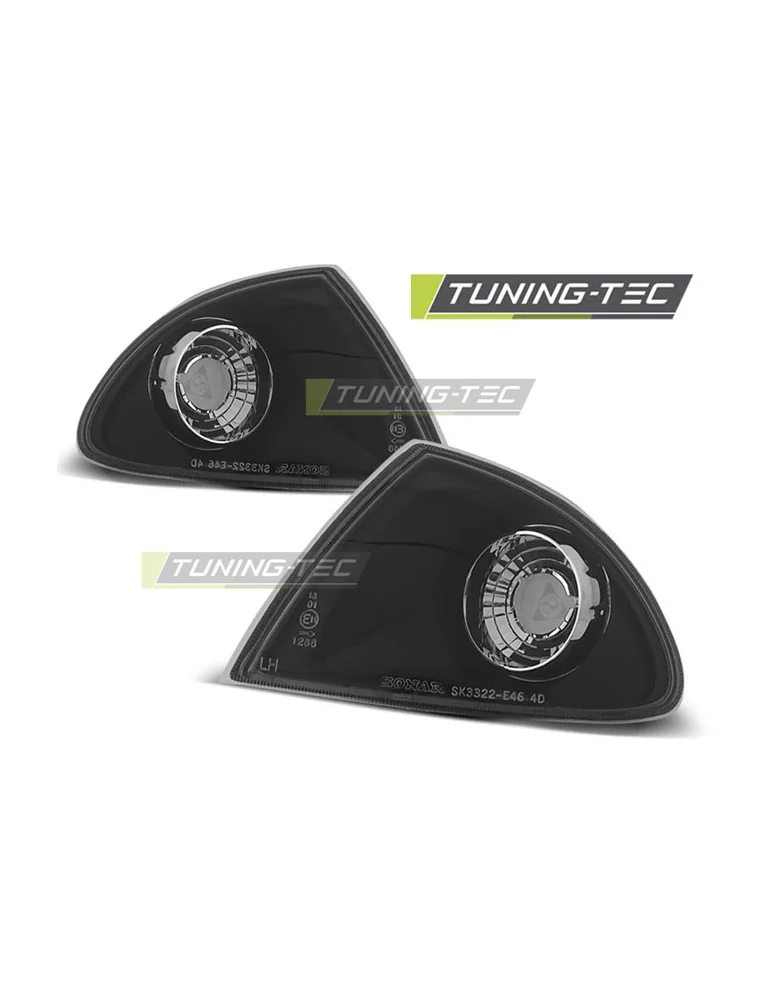 Clignotants avant noirs pour BMW E46 05.98-08.01