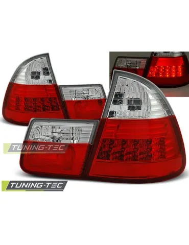 Feux arrière à LED rouges blancs pour BMW E46 99-05 Break
