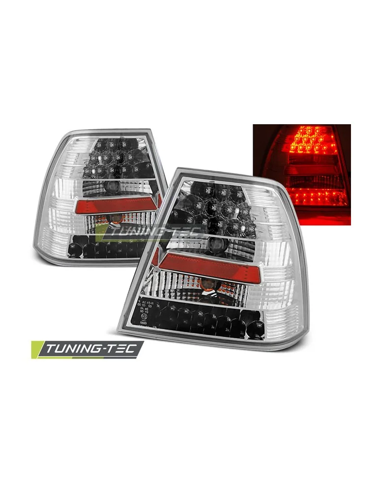 Feux arrière à LED chromés pour VW BORA 09.98-07.05