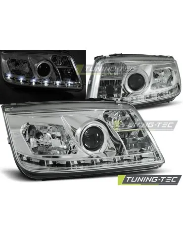 Phares à LED chromés pour VW BORA 09.98-05.05