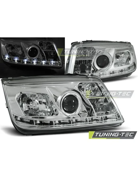 Phares à LED chromés pour VW Bora (1998 - 2005)