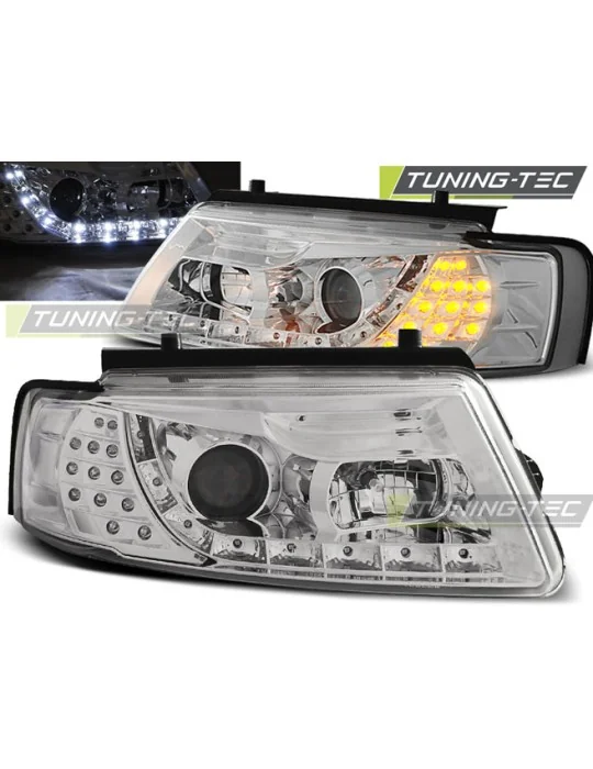 Phares à LED chromés pour VW Passat B5 (1996 - 2000)
