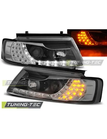 Phares à LED noirs pour VW PASSAT B5 11.96-08.00