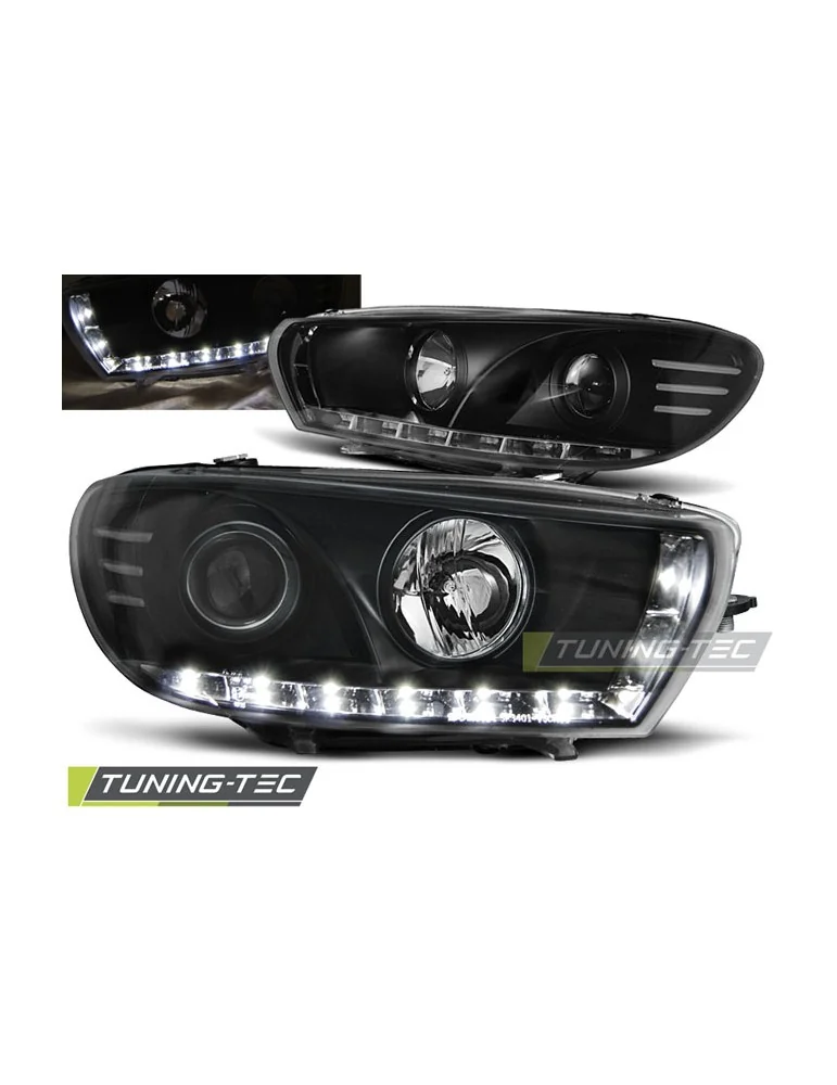 Phares à LED noirs pour VW SCIROCCO 08-04.14