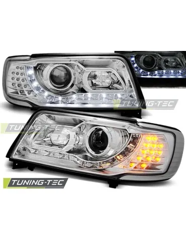 Phares à LED chromés pour AUDI 100 C4 12.90-06.94