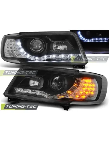 Phares à LED noirs pour AUDI 100 C4 12.90-06.94
