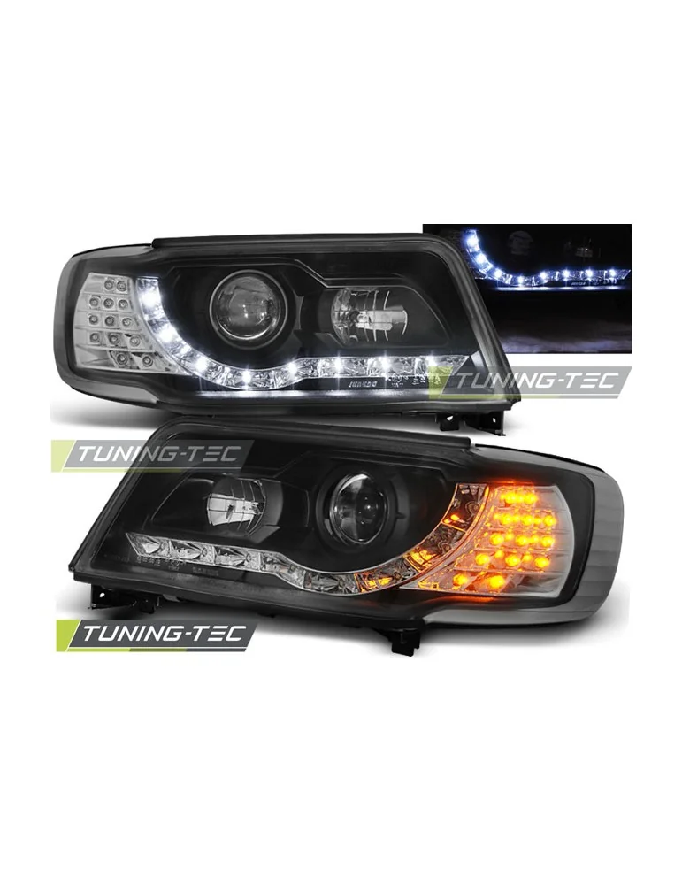 Phares à LED noirs pour AUDI 100 C4 12.90-06.94