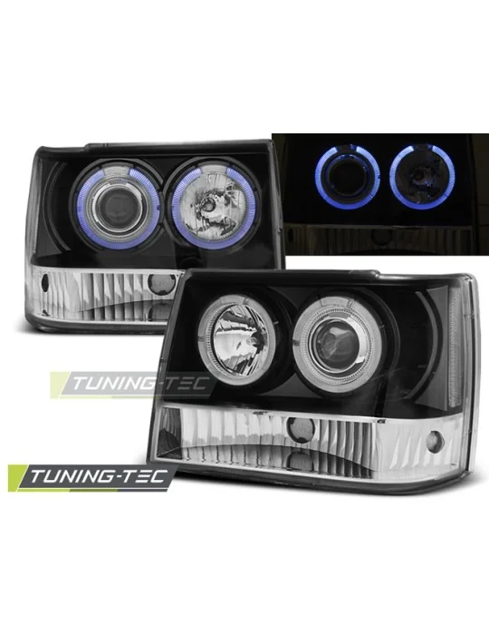 Phares noirs pour Chrysler Jeep Grand Cherokee (1993 - 1998)
