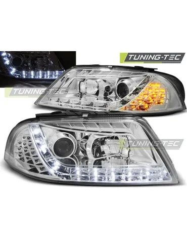 Phares à LED chromés pour VW PASSAT 3BG B5 FL 09.00-03.05