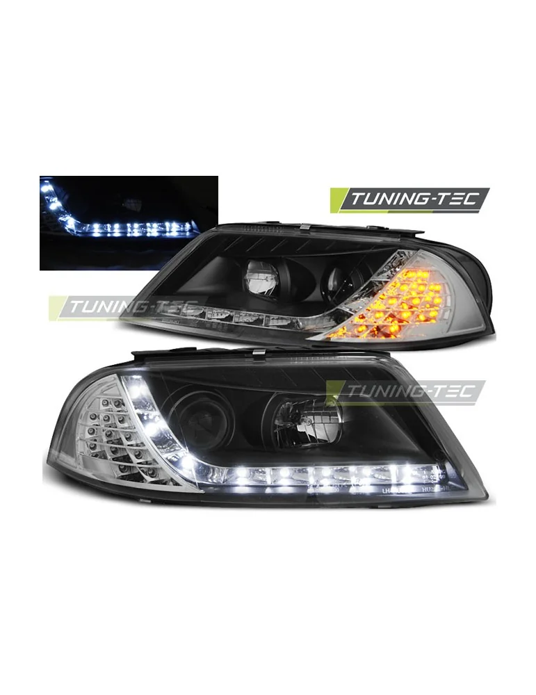 Phares à LED noirs pour VW PASSAT 3BG B5 FL 09.00-03.05