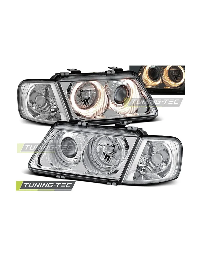 Phares chromés pour AUDI A3 08.96-08.00