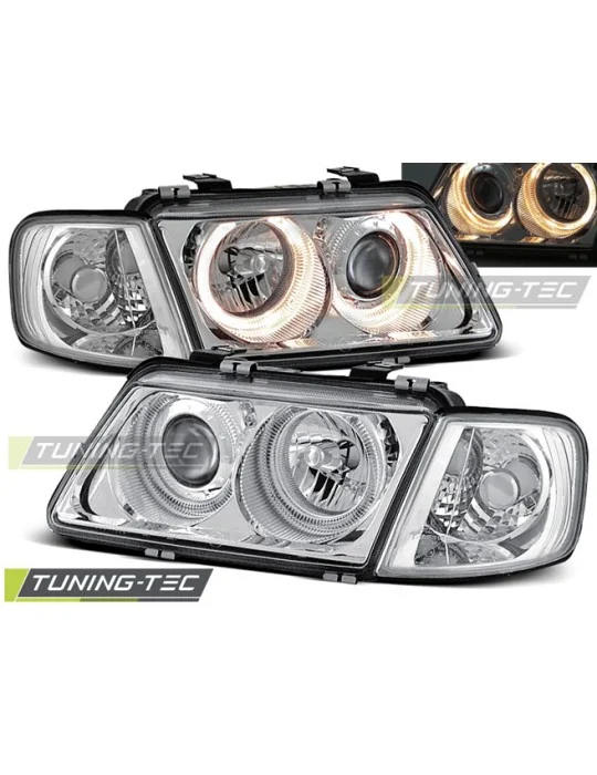 Phares chromés pour Audi A3 (1996 - 2000)