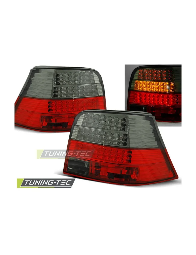 Feux arrière à LED fumés rouges pour VW GOLF 4 09.97-09.03